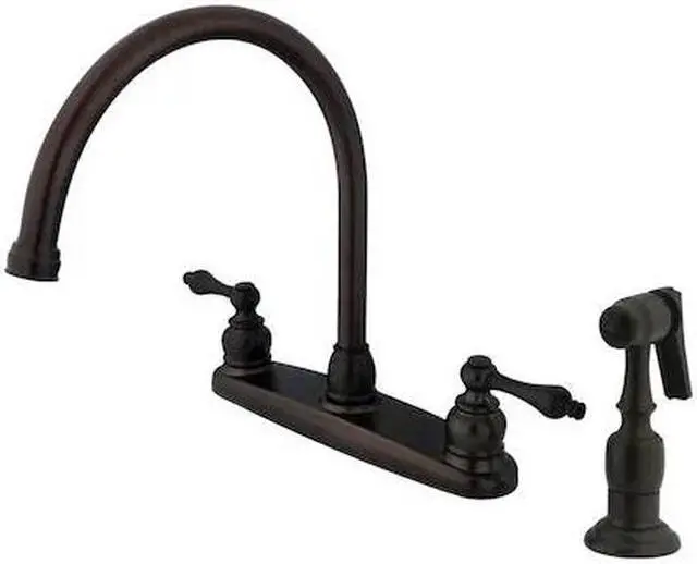 Alt view image 2 of 2 - Kingston Brass KB725ALBS 8-Inch Centerset Kitchen Faucet, Oil Rubbed Bronze