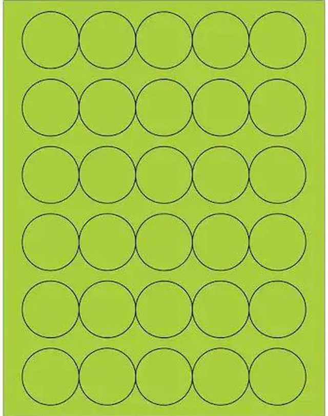 Main image of TAPE LOGIC LL192GN Tape Logic® Fluorescent Circle Laser Labels, 1 1/2",