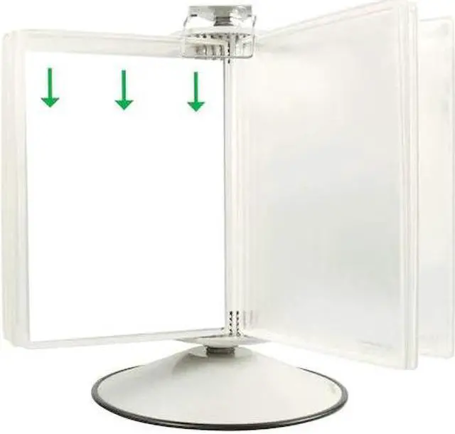 Main image of TARIFOLD RA295W Rotary Display Unit Base, 50 Pockets, White