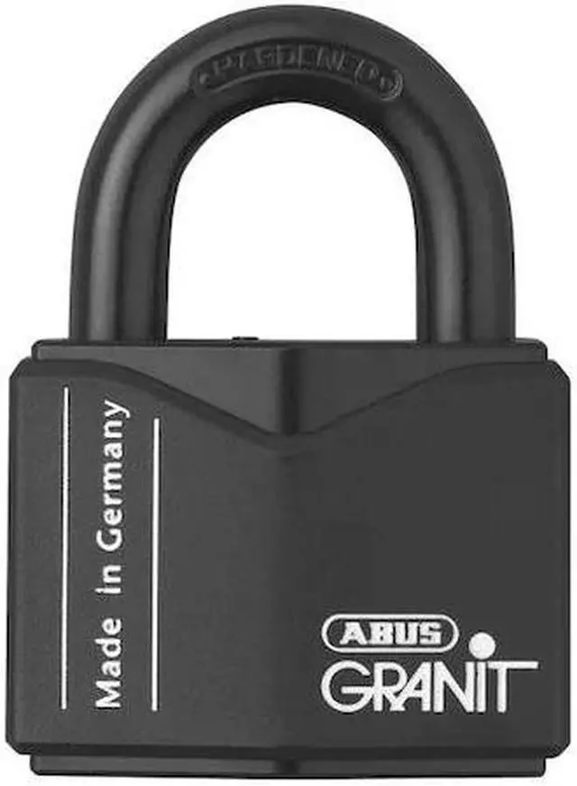 Alt view image 3 of 3 - Abus Keyed Padlock,1 5/64 in,Square,Black  37/55 KD