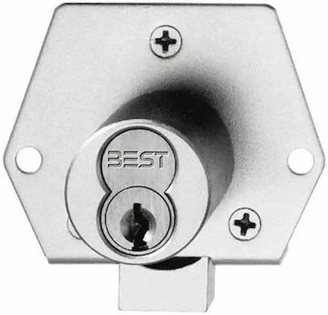 Main image of BEST 5L7ML5625 Latchbolt Cabinet Lock,Bright Chrome