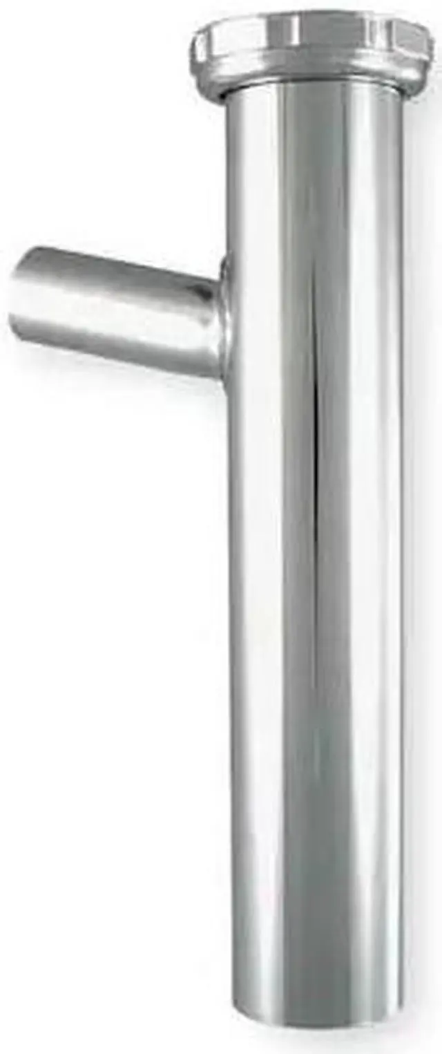 Main image of ZORO SELECT 1PNV1 1-1/2 Dia, Brass, Chrome/Brass, Dishwasher, Tailpiece
