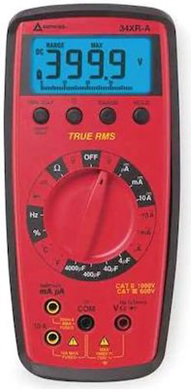 Alt view image 3 of 3 - AMPROBE 34XR-A Digital Multimeter,750V,10A,40 MOhms