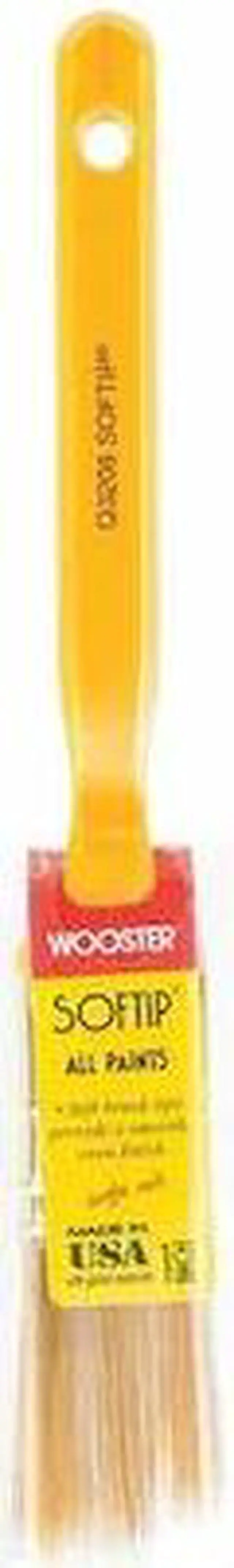 Alt view image 3 of 5 - WOOSTER Q3208-1 1" Angle Sash Paint Brush, Nylon/Polyester Bristle, Plastic