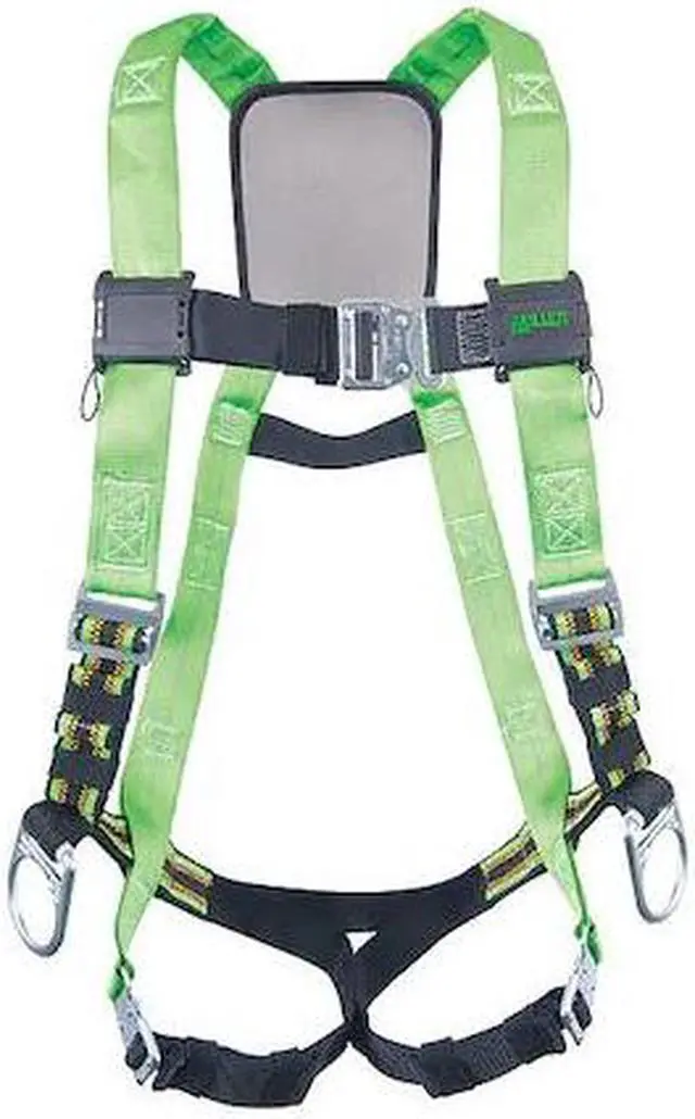 Main image of HONEYWELL MILLER P950QC-7/UGN Full Body Harness, Vest Style, L/XL, Polyester,