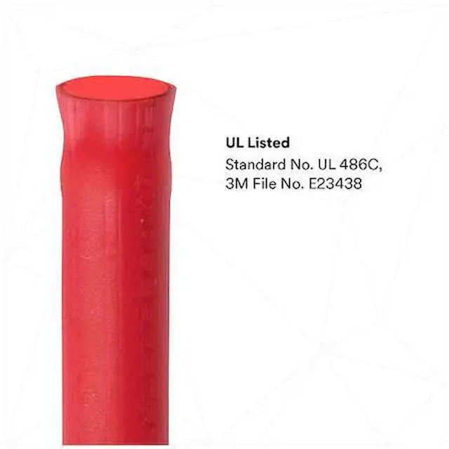 Alt view image 2 of 8 - 3M MNG18BCX Butt Splice Wire Connector, 18 AWG Max, Red, Nylon Insulation, 600