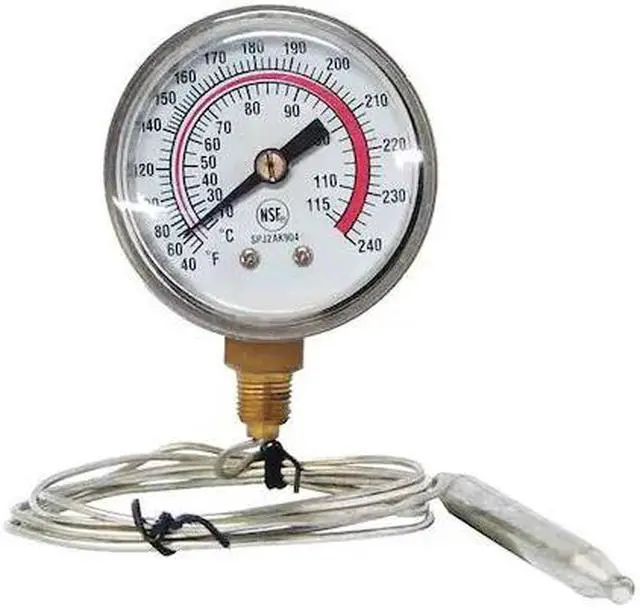 Main image of ZORO SELECT 1EPE8 Analog Panel Mt Thermometer,40 to 240F