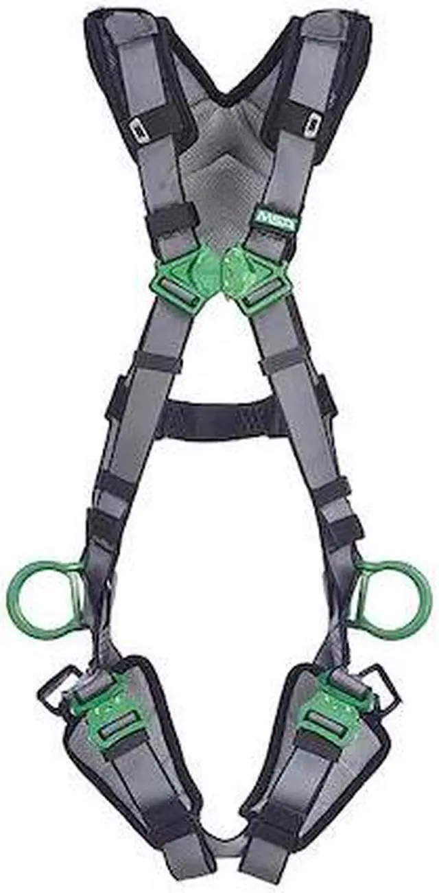 Main image of MSA 10194963 Full Body Harness, Vest Style, 2XL, Nylon, Gray
