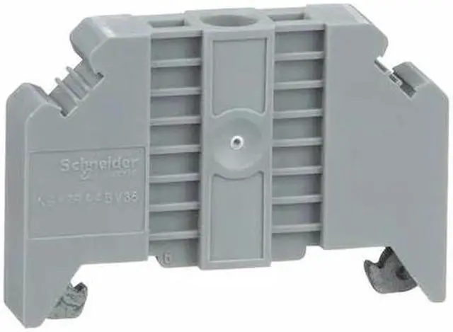 Alt view image 2 of 2 - SCHNEIDER ELECTRIC NSYTRAABV35 DIN Rail End Clamp, Screw Mount, 1.99 in L,