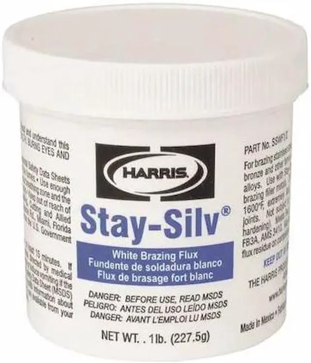 Main image of HARRIS SSWF1 Soldering Flux, Stay-Silv White Brazing Flux, Paste, FB3-A AWS
