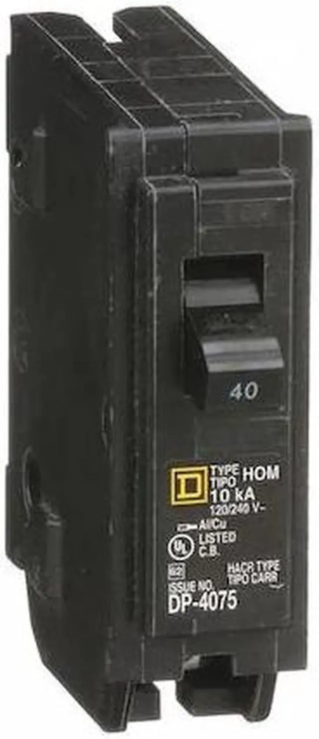 Alt view image 2 of 3 - SQUARE D HOM140 Miniature Circuit Breaker, HOMELINE Series, 40A, 1 Pole,