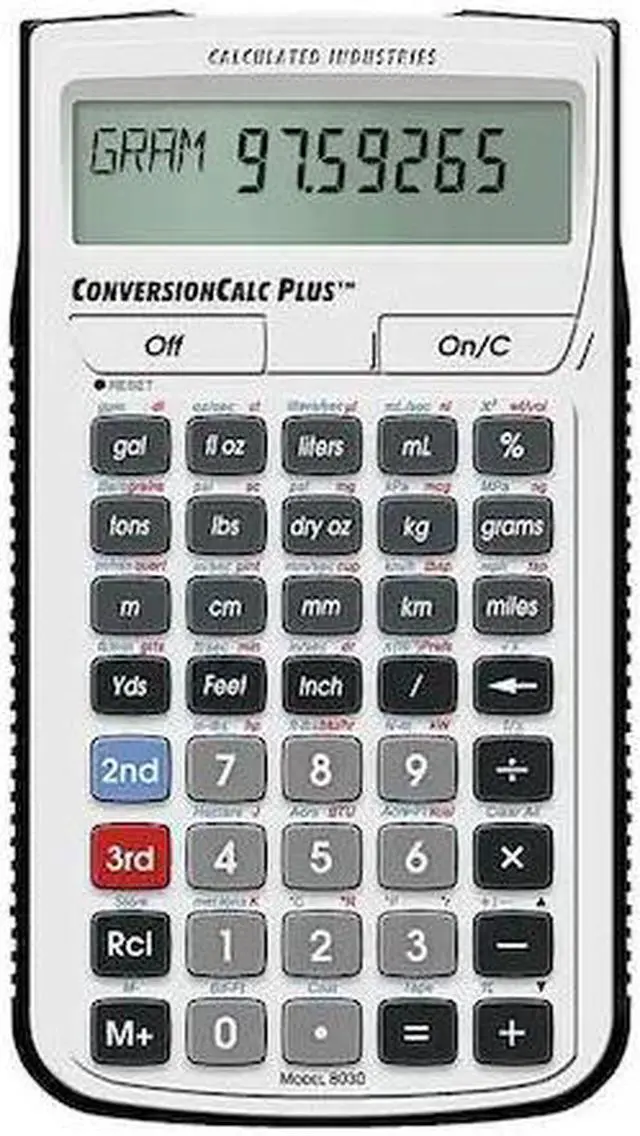 Main image of CALCULATED INDUSTRIES 8030 Conversion Calculator Plus,Portable,LCD