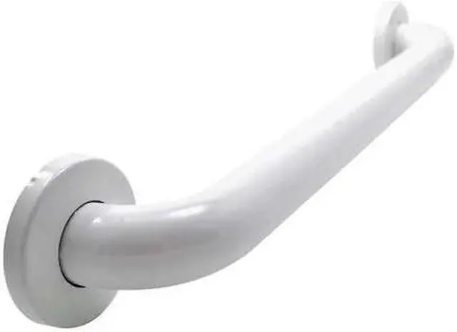 Alt view image 3 of 3 - WINGITS WGB6YS18WH Polyester Painted Grab Bar, 18" L, Stainless Steel, Poly