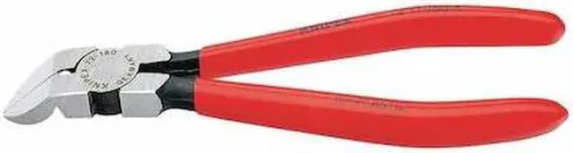 Alt view image 2 of 3 - Knipex 72-11-160 6.3" Diagonal Cutters for plastics 45 Degree Angled - Plastic Grip