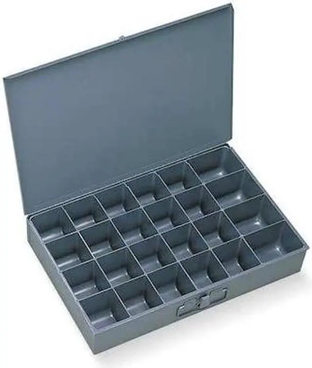 Main image of DURHAM MFG 102-95-D960 Steel, 24 compartments, 12 1/2 in D x 3 1/8 in H x 18