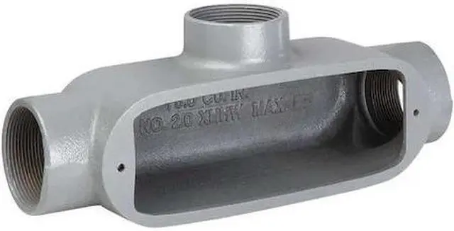 Alt view image 3 of 3 - HUBBELL KILLARK OT-1 Conduit Outlet Body,T,1/2 In.