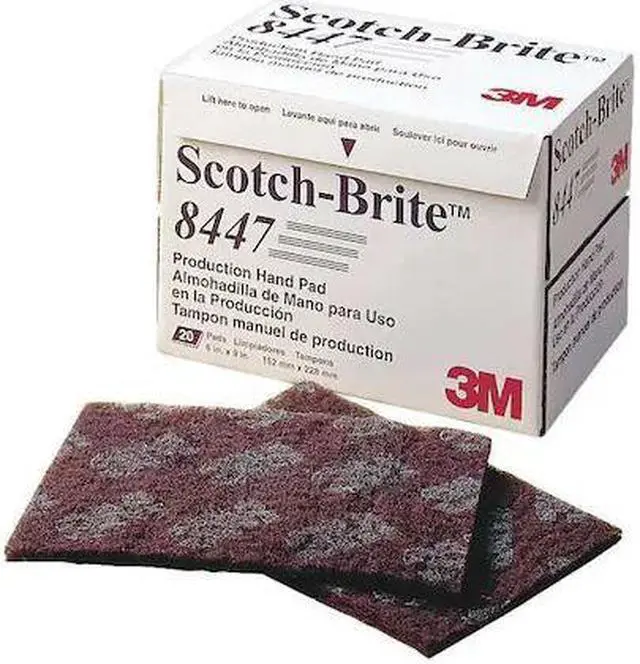 Main image of SCOTCH-BRITE 8447 6" x 9" Alum. Oxide Very Fine Sanding Hand Pad