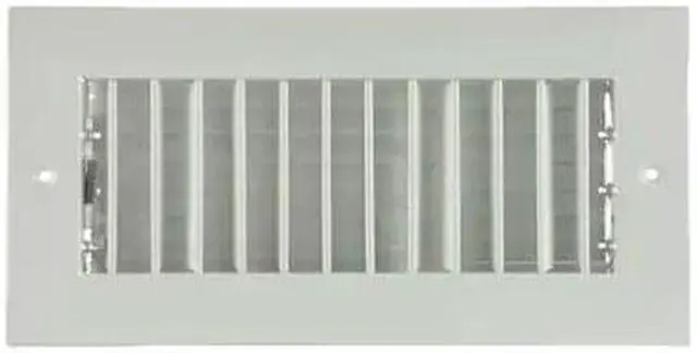 Main image of ZORO SELECT 4MJJ9 Sidewall/Ceiling Register 5.88 X 11.88, White, Steel