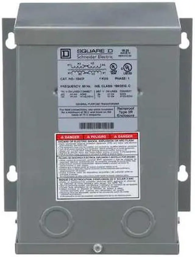 Main image of SQUARE D 1S43F Buck Boost Transformer, 1 kVA, NEMA 3R, 12/24V AC, 120/240V AC
