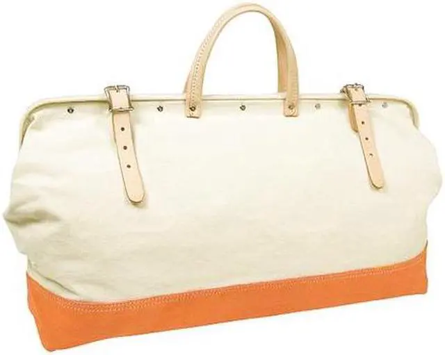Alt view image 2 of 2 - Canvas Tool Bag,  Masons,  Number of Pockets: 1,  White/Yellow 304X
