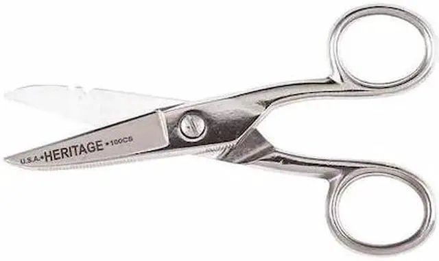 Alt view image 2 of 4 - HERITAGE 100CS Serrated Electrician Scissors with Stripping