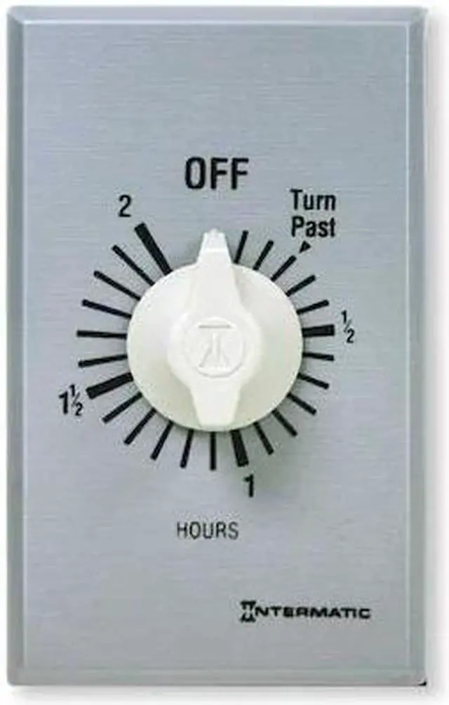 Main image of INTERMATIC FF2H Timer,Spring Wound,2 Hr,SPST,Silver