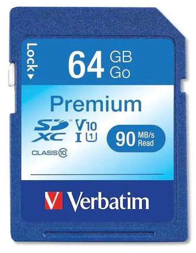 Alt view image 17 of 19 - Verbatim 44024 Class 10 Premium SDXC Card (64GB)
