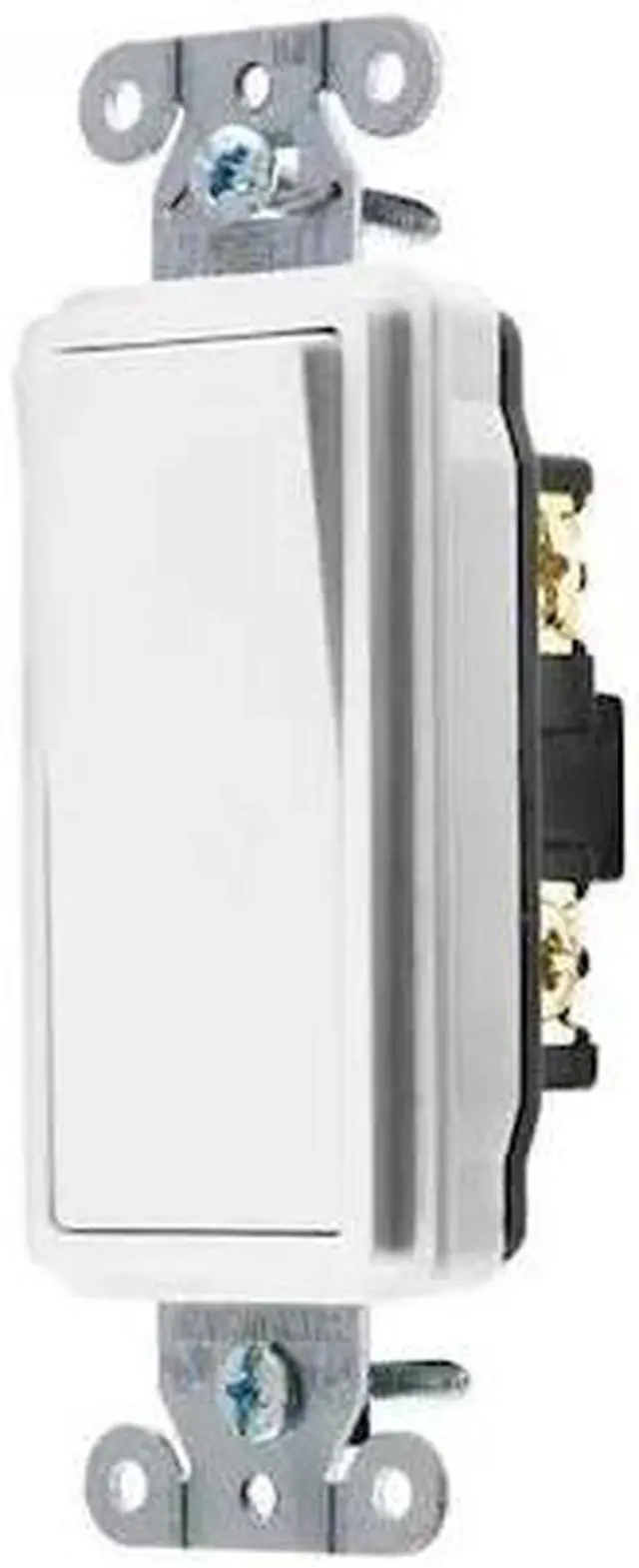 Alt view image 4 of 4 - Wall Switch,20A,White,1 HP,4-Way Switch HUBBELL WIRING DEVICE-KELLEMS DS420W