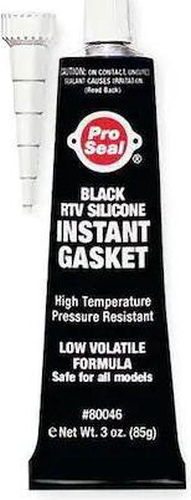 Alt view image 2 of 2 - PRO SEAL 80046 RTV Silicone Sealant,3 oz Tube,Black