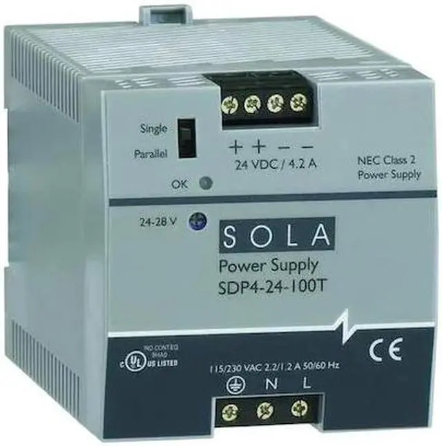 Main image of SOLAHD SDP424100LT DC Power Supply, 176/264V AC; 85/132V AC, 92 W, 3.8 A, DIN