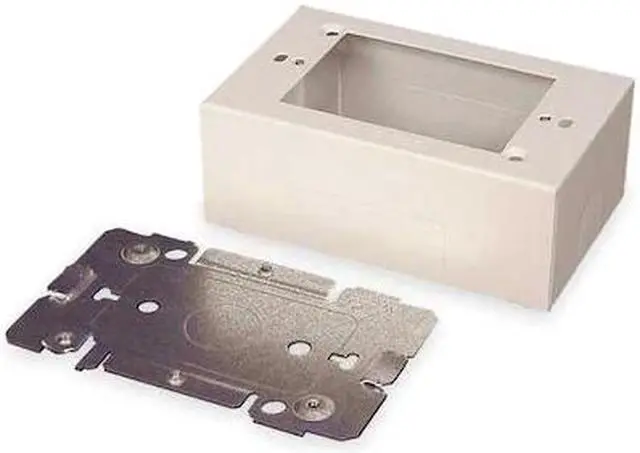 Alt view image 3 of 3 - LEGRAND V2448 Device Box, 2400 Series, 1.75 in H, 4-3/4 in L, Ivory