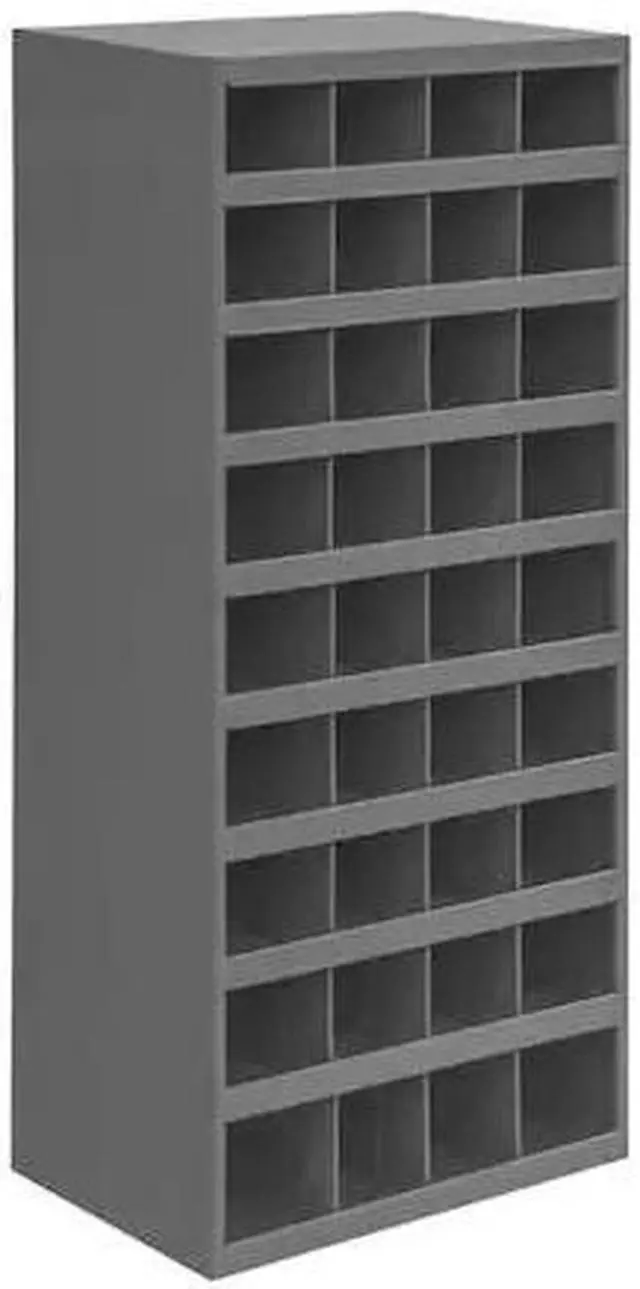 Alt view image 3 of 4 - DURHAM MFG 358-95 Prime Cold Rolled Steel Pigeonhole Bin Unit , 12 in D x 42 in