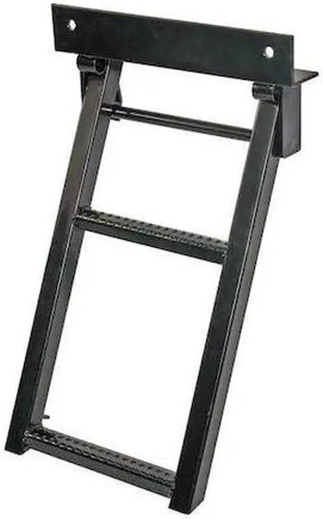 Alt view image 3 of 3 - BUYERS PRODUCTS RS2 14 1/4 in W Powder Coated Steel Retractable Truck Steps
