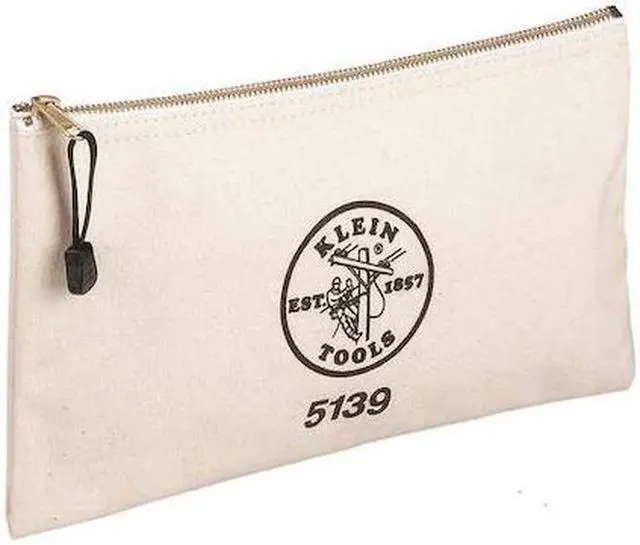 Alt view image 2 of 13 - Klein Tools Canvas Zipper Bag.