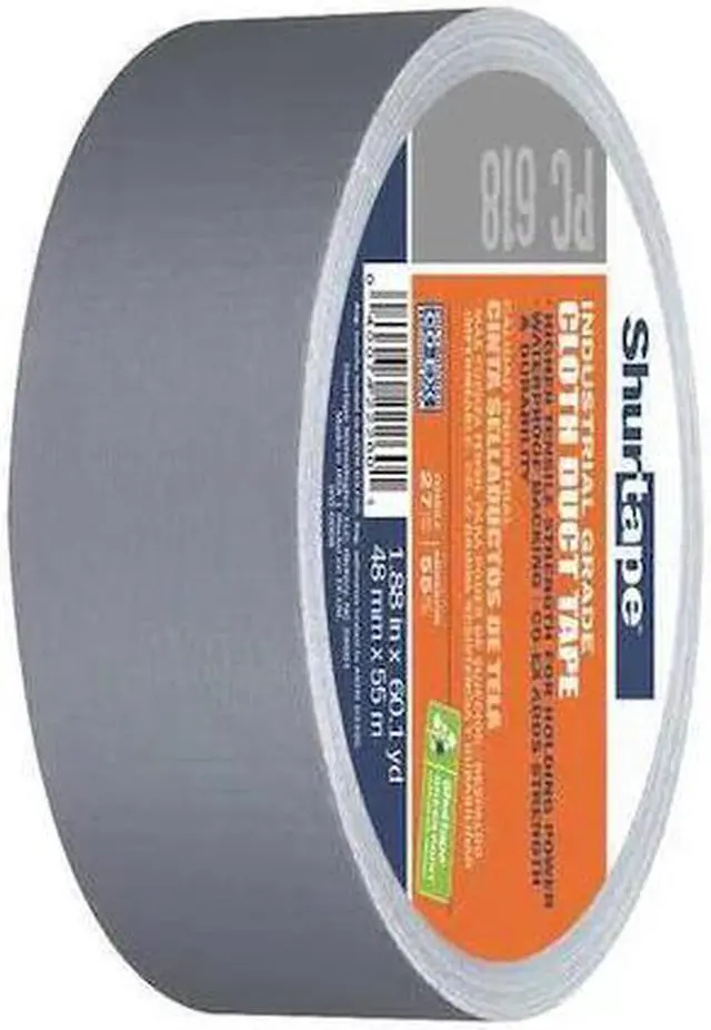 Alt view image 5 of 12 - SHURTAPE PC 618 Duct Tape,48mm x 55m,10 mil,Silver