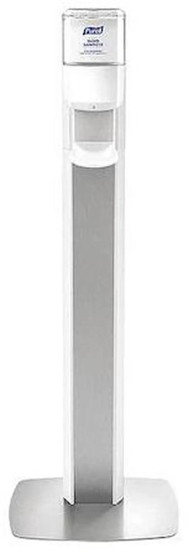 Alt view image 2 of 2 - Purell 7306-DS-SLV Messenger ES6 Silver Panel Floor Stand with Dispenser