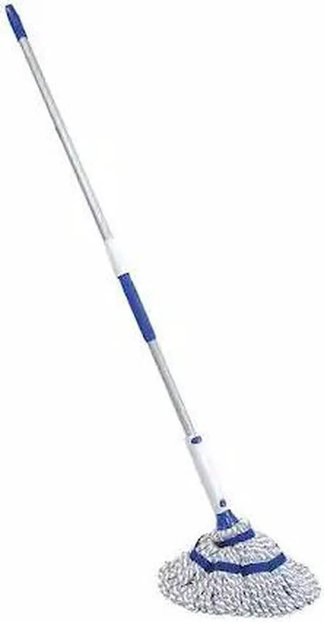 Main image of QUICKIE 72036M4 1 in String Wet Mop, 28 oz Dry Wt, Snap On Connection, Blue,