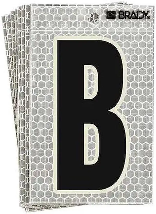 Main image of BRADY 3010-B Ultra Reflective Letter,B,PK10