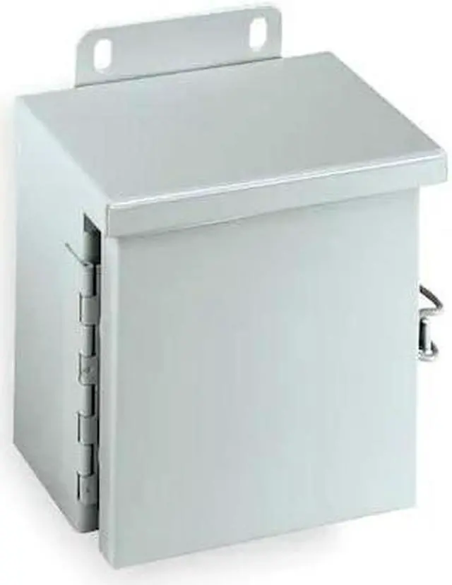 Alt view image 2 of 4 - WIEGMANN RHC081006 Padlockable Hasp Electrical Enclosures, 10 in H, 6 in D, 8