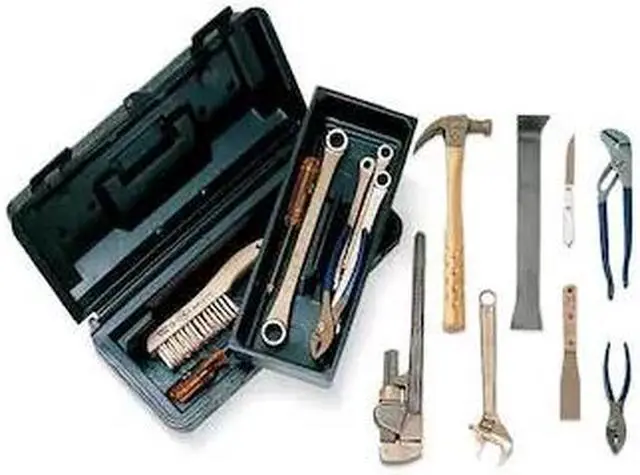 Main image of AMPCO SAFETY TOOLS M-49 Hazmat Nonsparking Tool Set,16 pc.