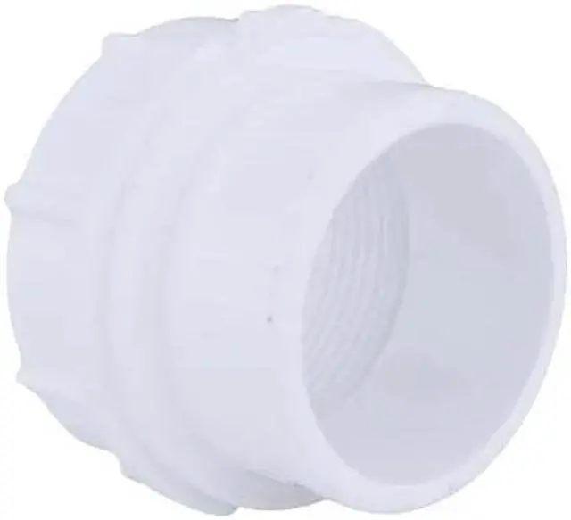 Alt view image 2 of 2 - ZORO SELECT 1WKF9 1-1/2" FNPT x Spigot PVC DWV Cleanout Adapter