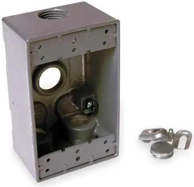 Alt view image 3 of 5 - BELL OUTDOOR 5321-0 Weatherproof Electrical Box, 18.3 cu in, FSS Box Type, 1