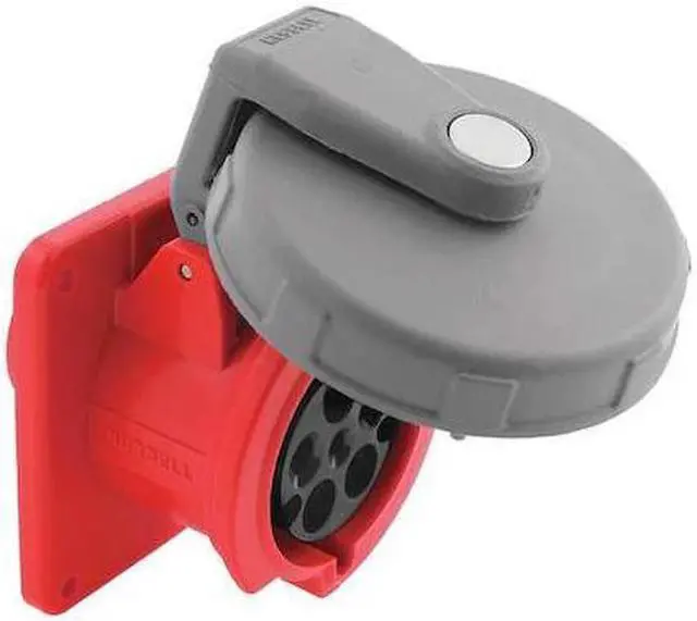 Alt view image 3 of 4 - HUBBELL WIRING DEVICE-KELLEMS HBL560R7W IEC Pin and Sleeve Receptacle,60A,480V
