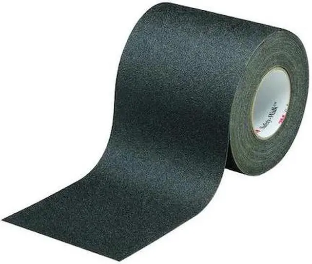 Main image of 3M 610 Anti-Slip Tape Mineral Coated 60 Grit Size, Black, 4" W x 60 ft. L, 2.3