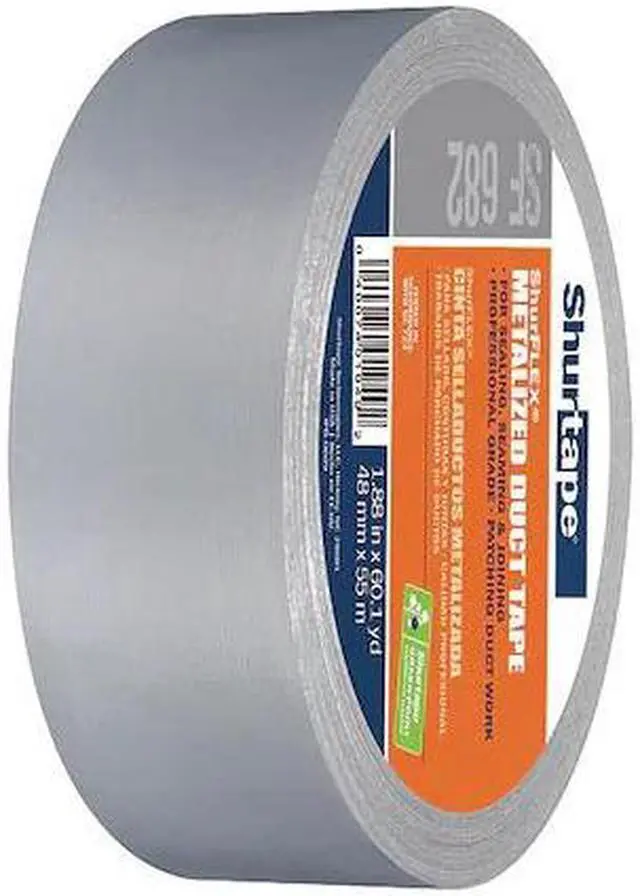 Alt view image 2 of 9 - Duct Tape,55m L,5-63/64 in. D,Silver SHURTAPE SF 682