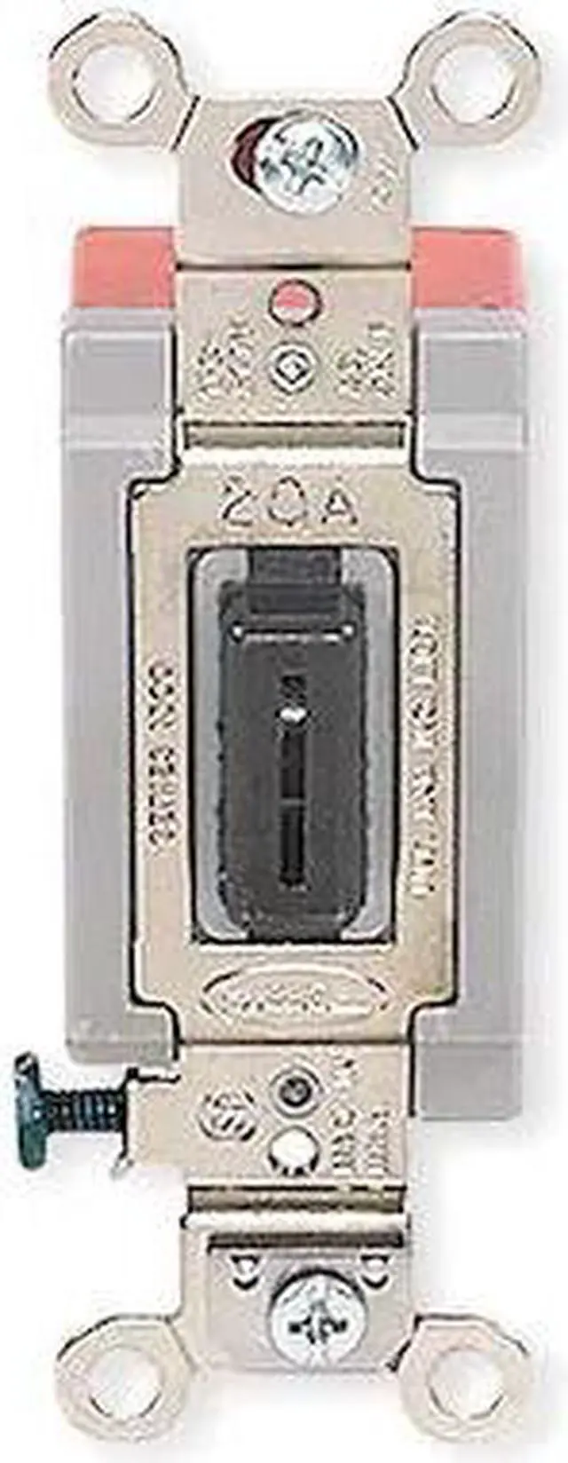 Alt view image 2 of 3 - HUBBELL WIRING DEVICE-KELLEMS HBL1386L Wall Swtch,2-Pol,3-Positn,Center Off,20A