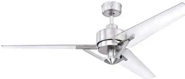 Alt view image 7 of 13 - Westinghouse Lighting 7225500 Julien, Modern Industrial Ceiling Fan with Remote Control, 54 Inch, Brushed Nickel Finish