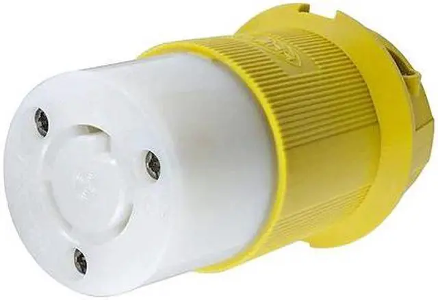 Alt view image 3 of 3 - HUBBELL WIRING DEVICE-KELLEMS HBL23CM13 Locking Connector, L5-20R, 20 A, 125V