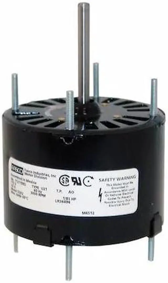 Alt view image 2 of 2 - FASCO D188 HVAC Motor,1/20 HP,1500 rpm,230V,3.3