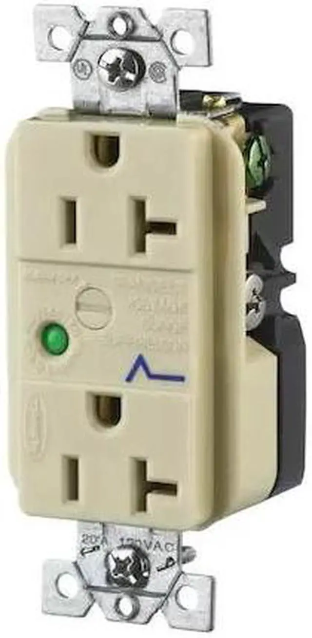 Main image of HUBBELL WIRING DEVICE-KELLEMS HBL5362ISA Duplex Straight Blade Receptacle,